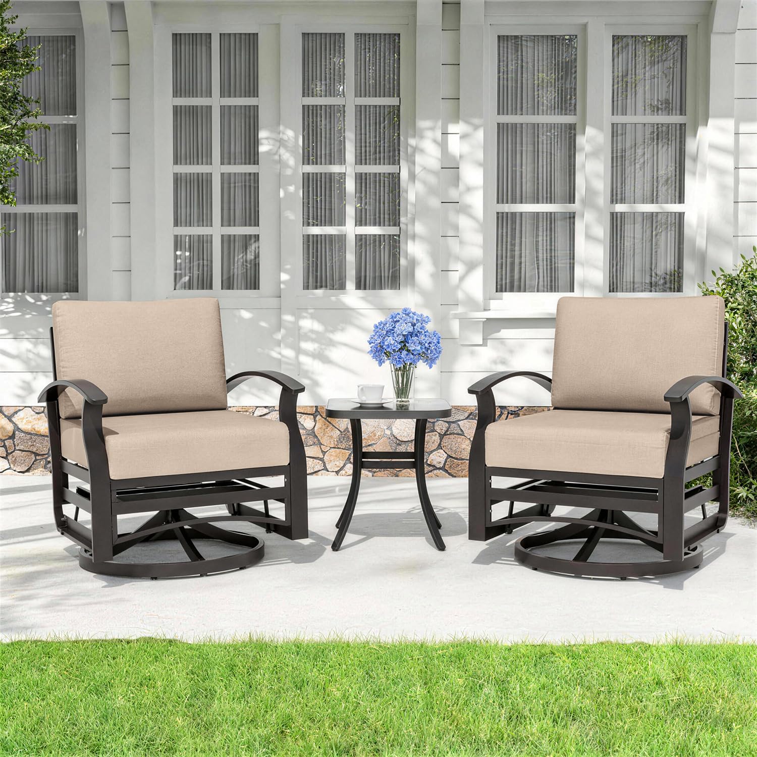 Amazon.com: Kurapika 3 Pieces Patio Furniture Set, Outdoor